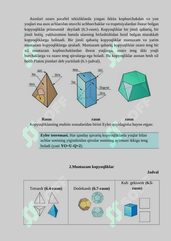 Fazoviy giometrik jismlar 4