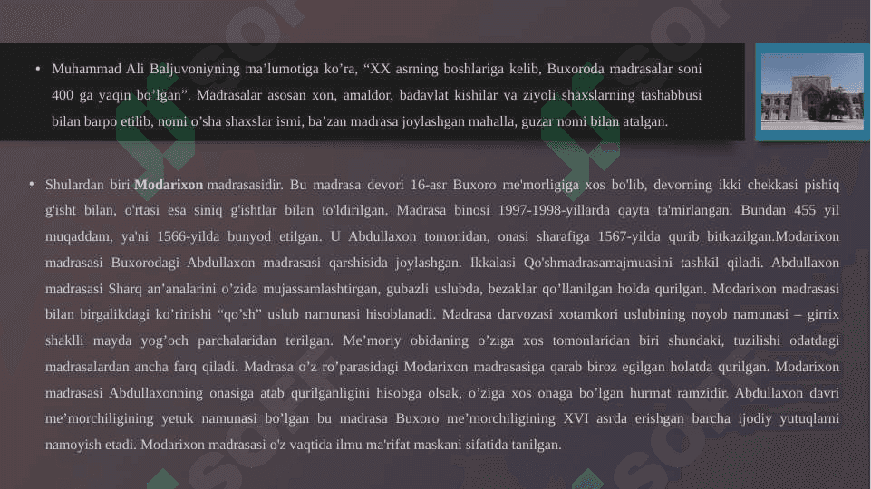 Modarixon madrasasi 4