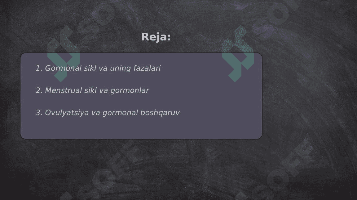 Jinsiy siklning gormonal boshqaruvli mexanizmi 2