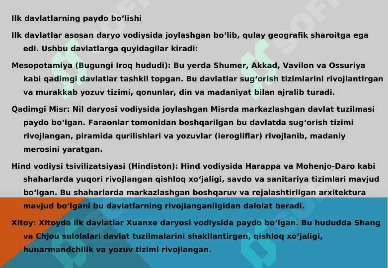 Ibtidoiy tuzumining yemirilishi va ilk davlatlarning tashkil topishi fotoalbom 5