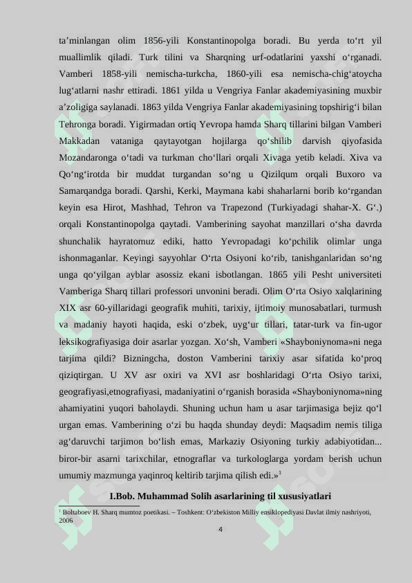 Muhammad Solih asarlari. Shayboniynoma dastoni 4