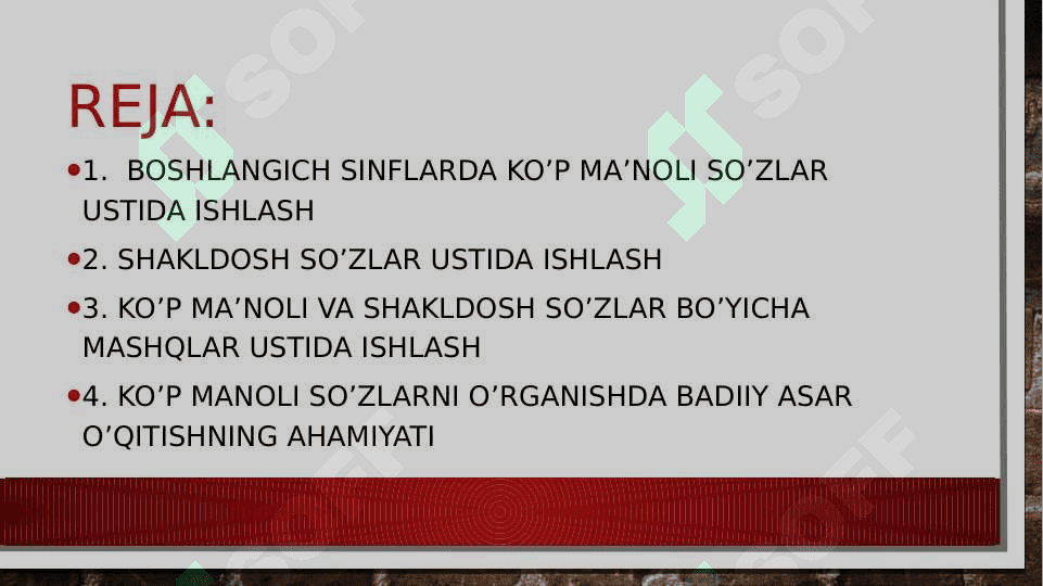 KO‘P MA’NOLI VA SHAKLDOSH SO‘ZLAR USTIDA ISHLASH 2