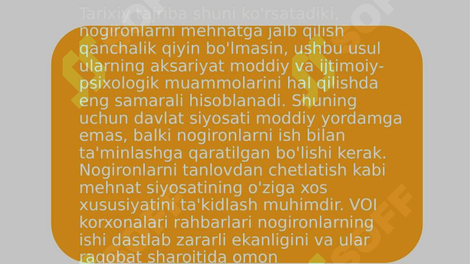 NOGIRONlik masalasiga JAMIYATNING MUNOSABATI 3