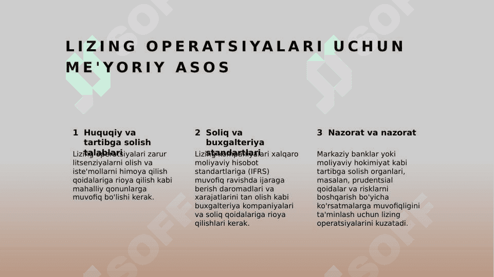 Lizing operatsiyalarini amalga oshirish va tijorat banklari tomonidan buxgalteriya hisobi. 4