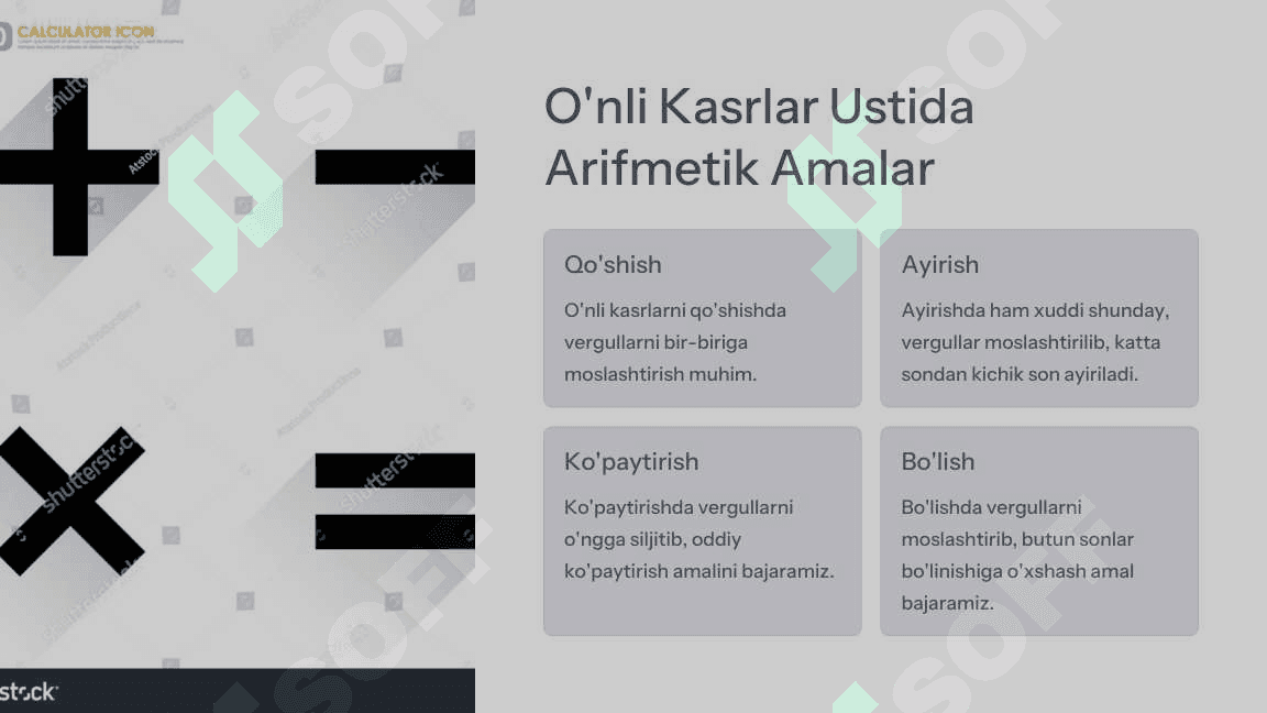 Oʻnlik kasrlar 5