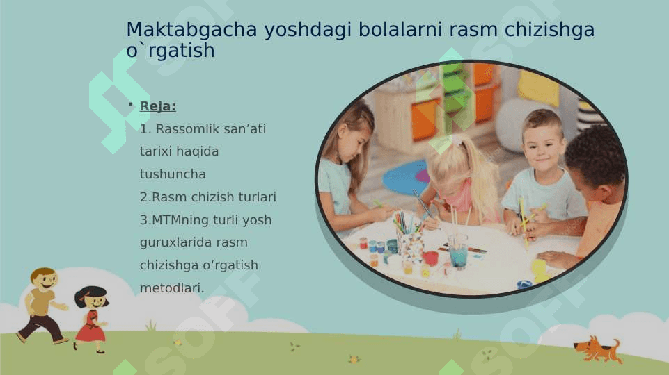Maktabgacha yoshdagi bolalarni rasm chizishga o`rgatish 2