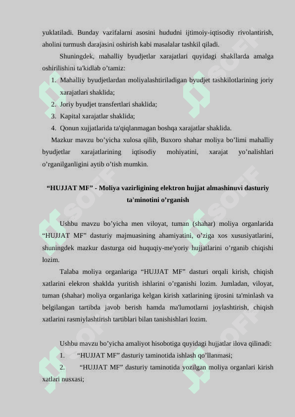 Buxoro viloyati Buxoro shahar bo'limi amaliyot hisoboti 5