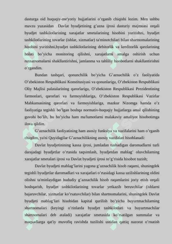Buxoro viloyati Buxoro shahar bo'limi amaliyot hisoboti 8