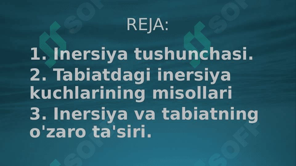 Tabiatda Inersiya kuchlarTabiatda Inersiya kuchlar 2