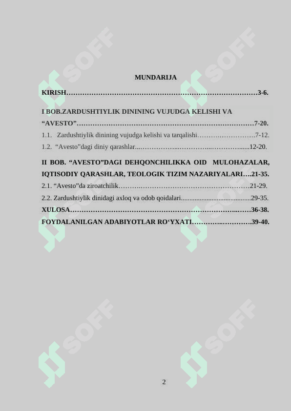 ZARDUSHTIYLIK  DININING VUJUDGA KELISHI VA MOHIYATI 24 2