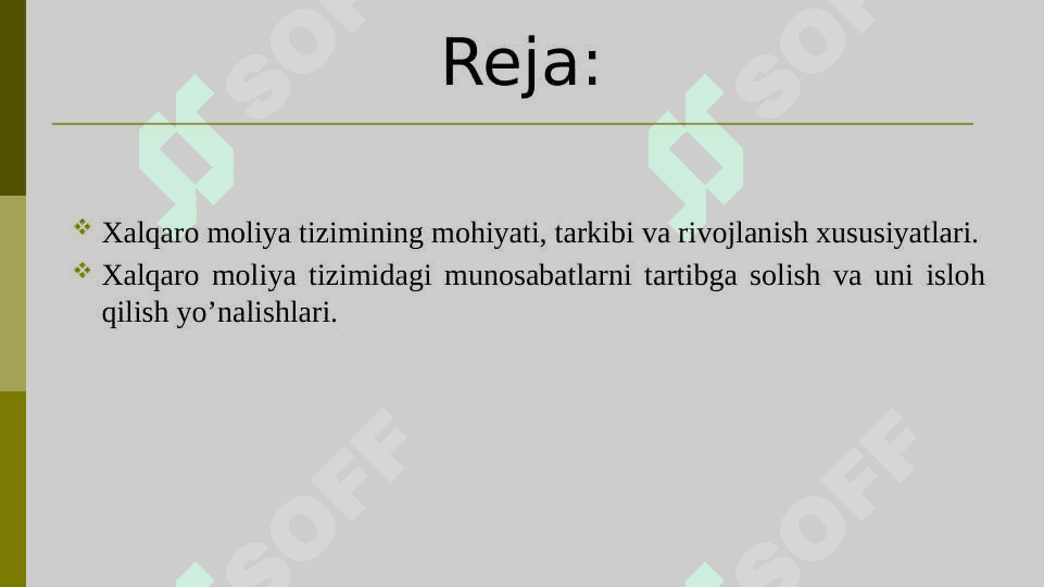 Xalqaro Moliya Tizimi 2