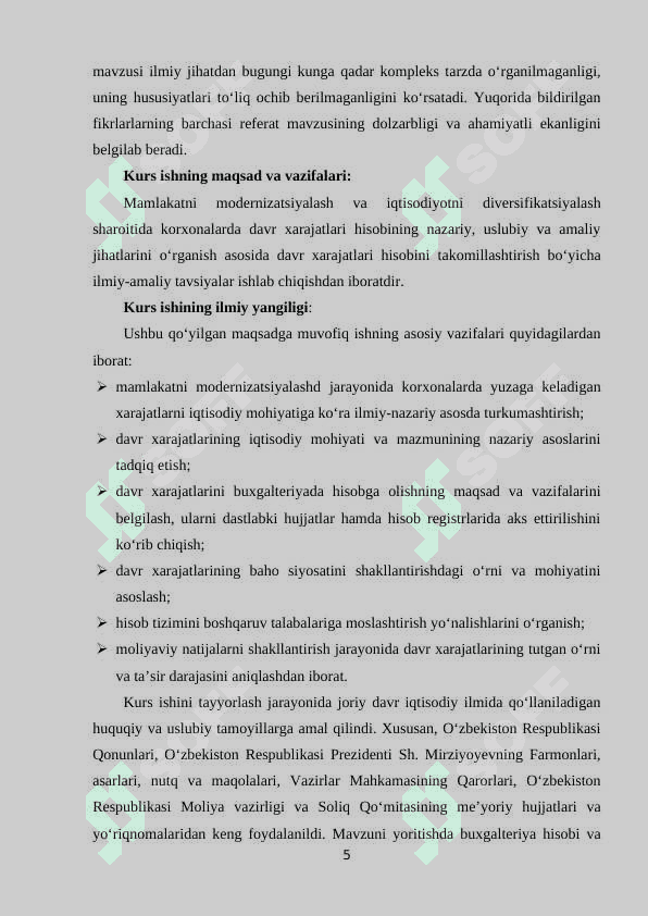 “Bankda davr xarajatlari xisobi ” 5