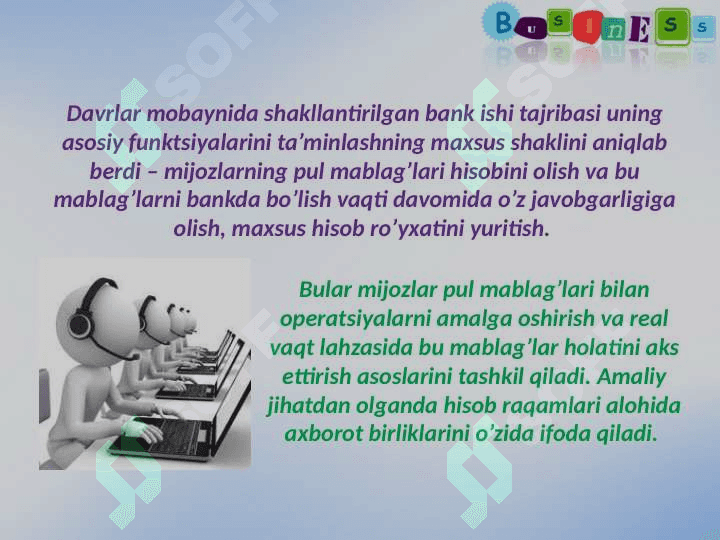 Avtomatlashgan sistema bank tizimida 5