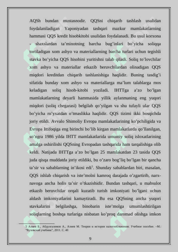 Qo‘shilgan qiymat solig‘ini hisoblashda soliq stavkalarini qo‘llash usullar 8