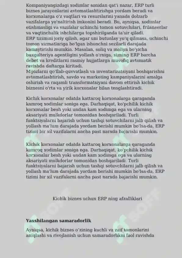 Priority ERP – Kichik va o‘rta bizneslar uchun moslashuvchan ERP tizimi 3
