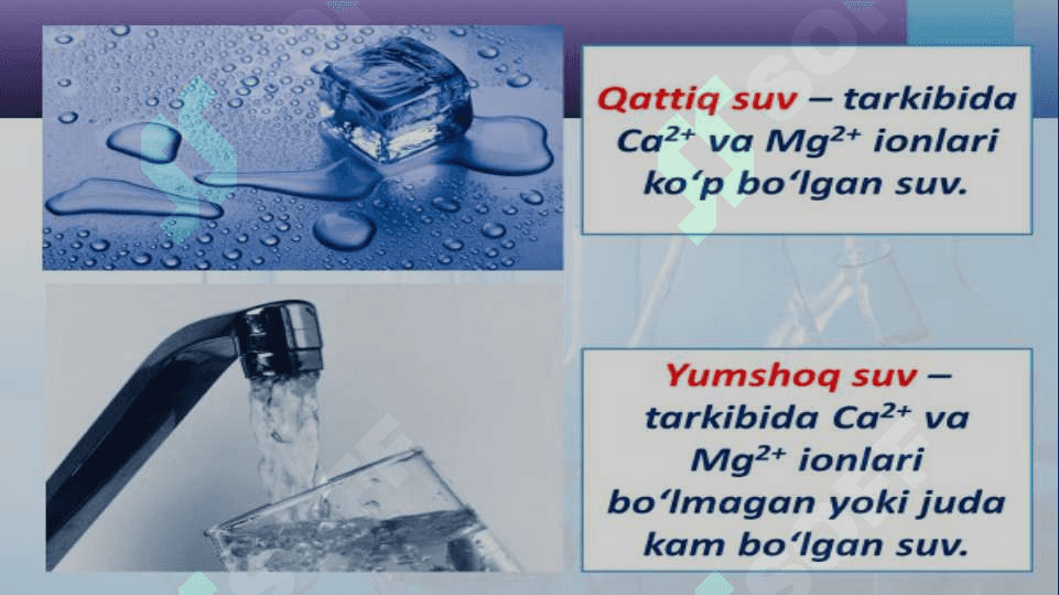 Suvning qattiqligi va uni yumshtishning texnikadagi ahamiyati 6