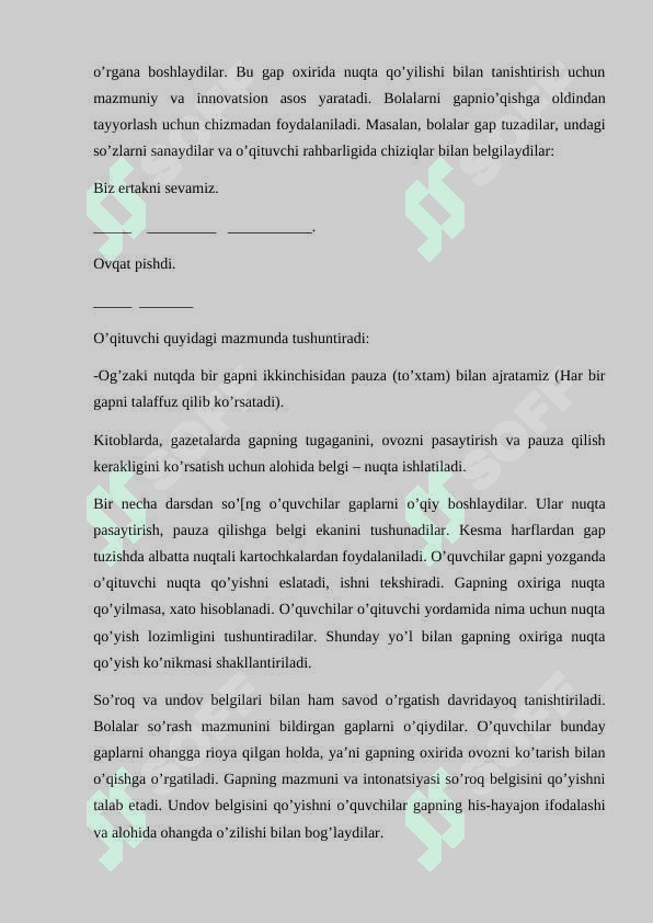SO‘ROQ BELGISI USTIDA ISHLASH 3