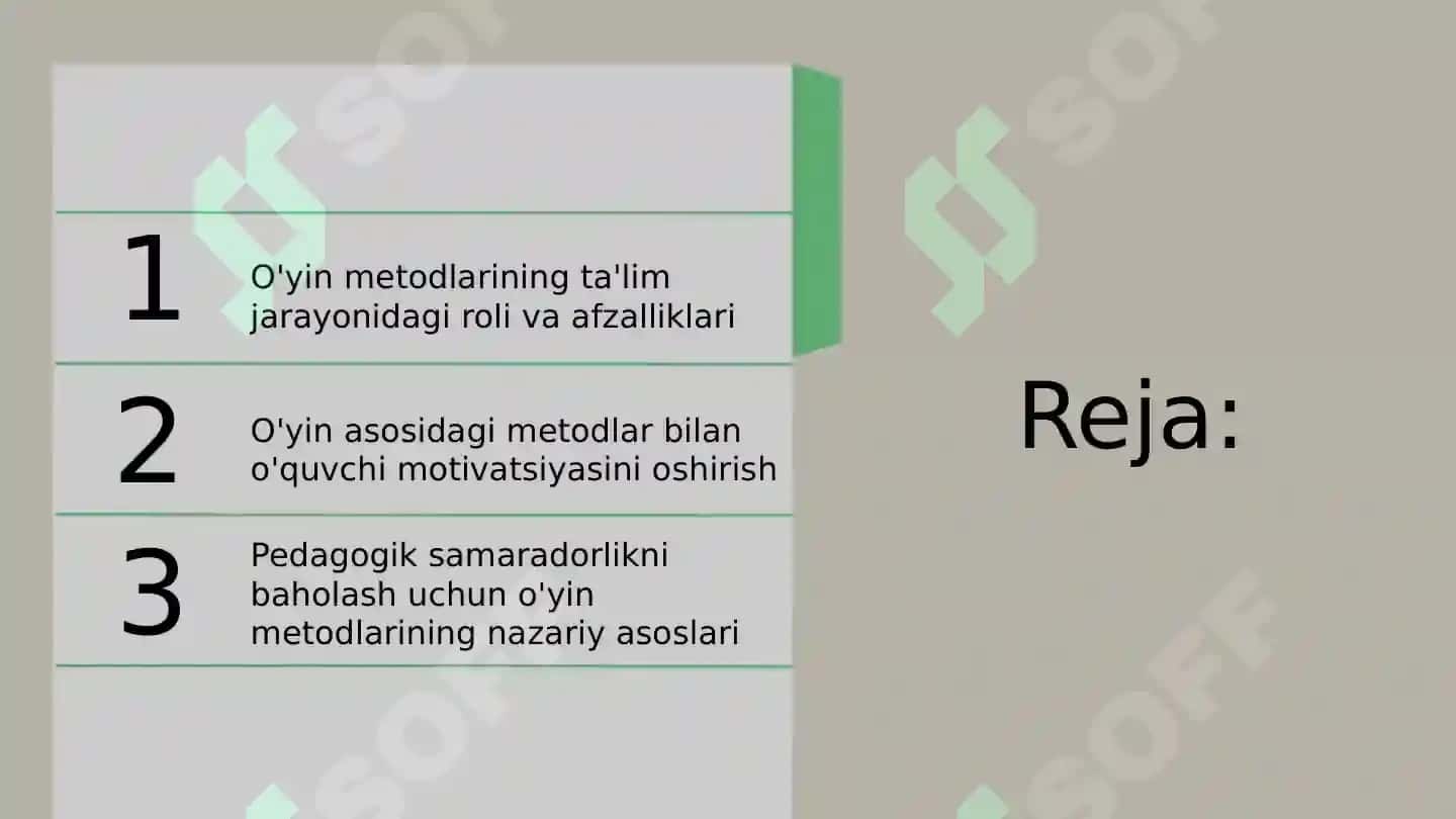 O'yin asosidagi metodlar va ularning pedagogik samaradorligi 2