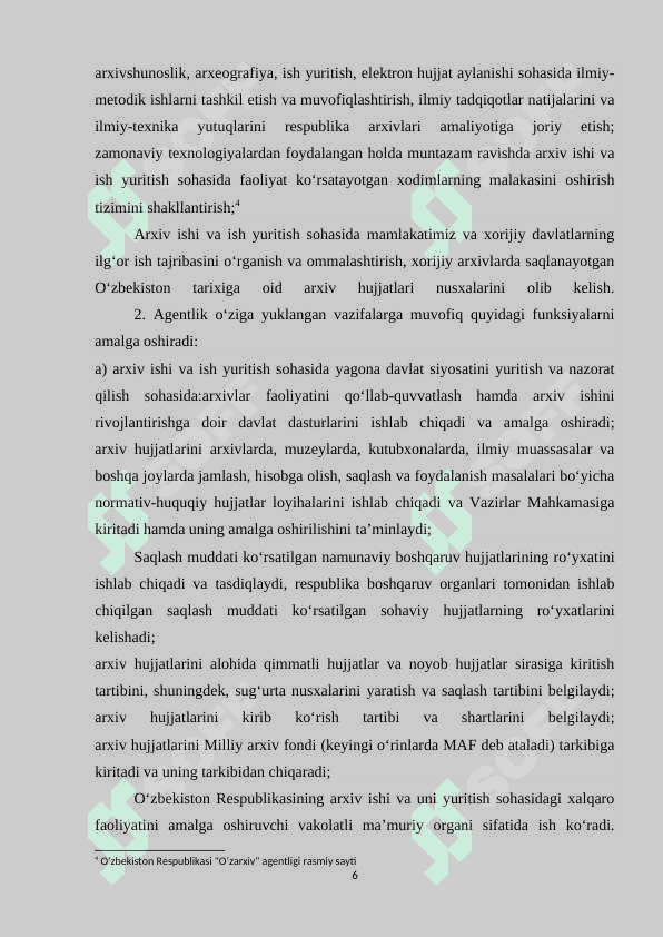 Navoiy viloyati arxiv ishi hududiy boshqarmasi 6