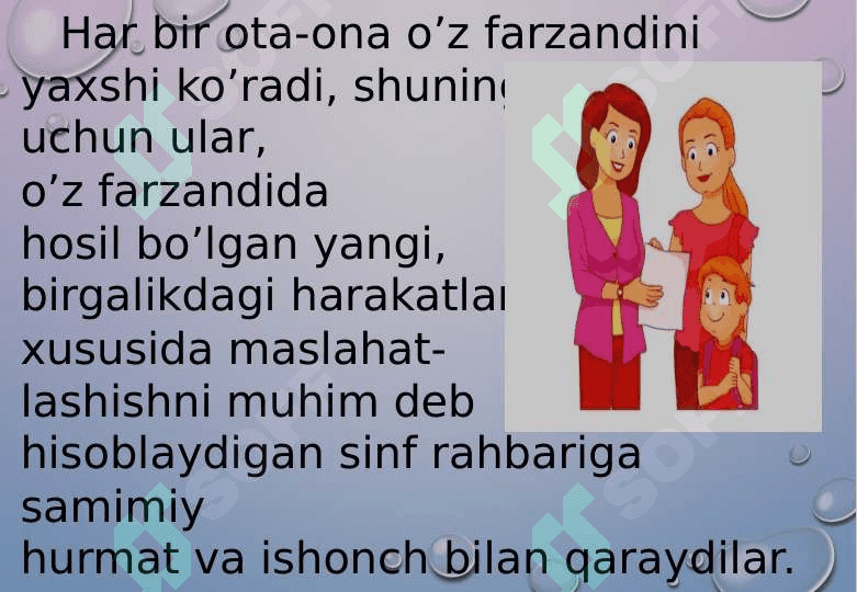 Boshlang‘ich sinflarda ota-onalar bilan hamkorlik ishlari 2