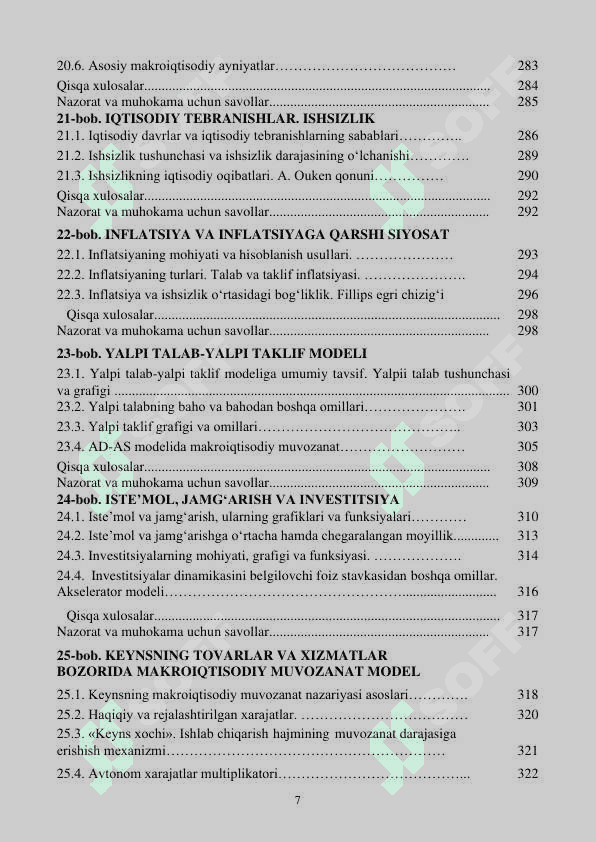 MAKROIQTISODIYOT
Darslik 7