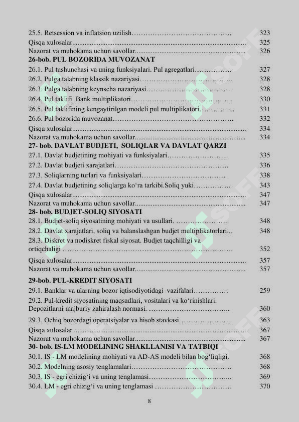 MAKROIQTISODIYOT
Darslik 8