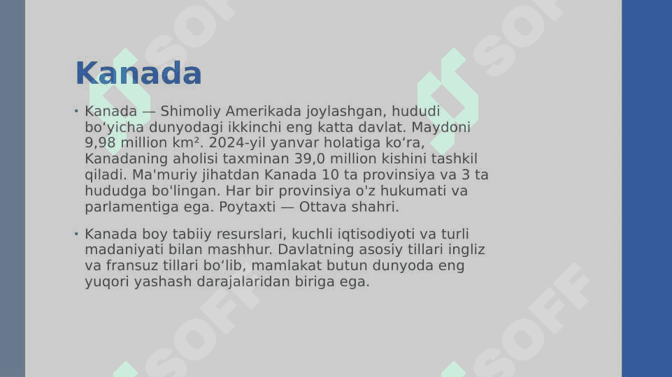 Kanada Statistikasi 2