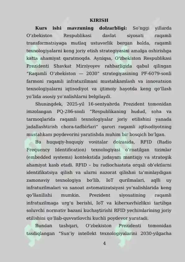 O‘RNATILGAN TIZIMLARDA RFID TEXNOLOGIYASI 3