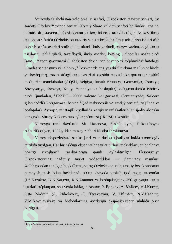 O'zbekiston madaniyat tarixi davlat muzeyi 5