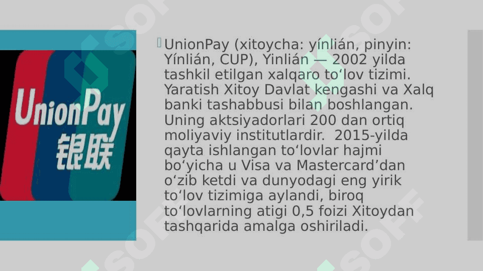 China UnionPay bilan O'zbekiston banklari aloqasi 3