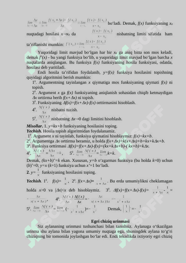 Parametrik tenglama bilan berilgan chiziq urinmasi va normali tenglamalari 3