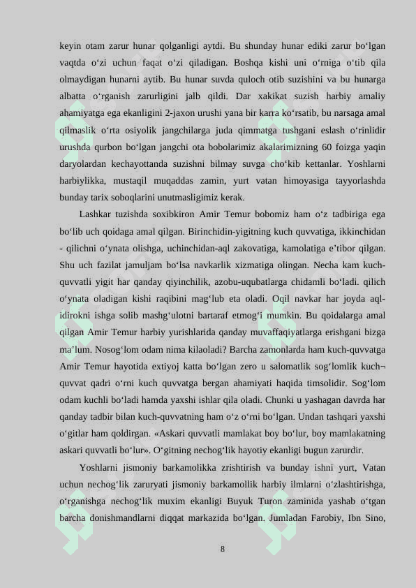 MEHNATNI RATSIONAL TASHKIL ETISHDA JISMONIY TARBIYANI O‘RNI 8