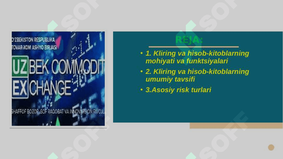 Birja bozorida kliring va hisob kitoblar 2
