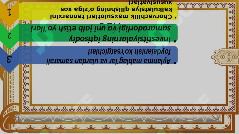CHORVACHILIK TARMOG’INING MOLIYAVIY FAOLIYATINI BAHOLASH 2