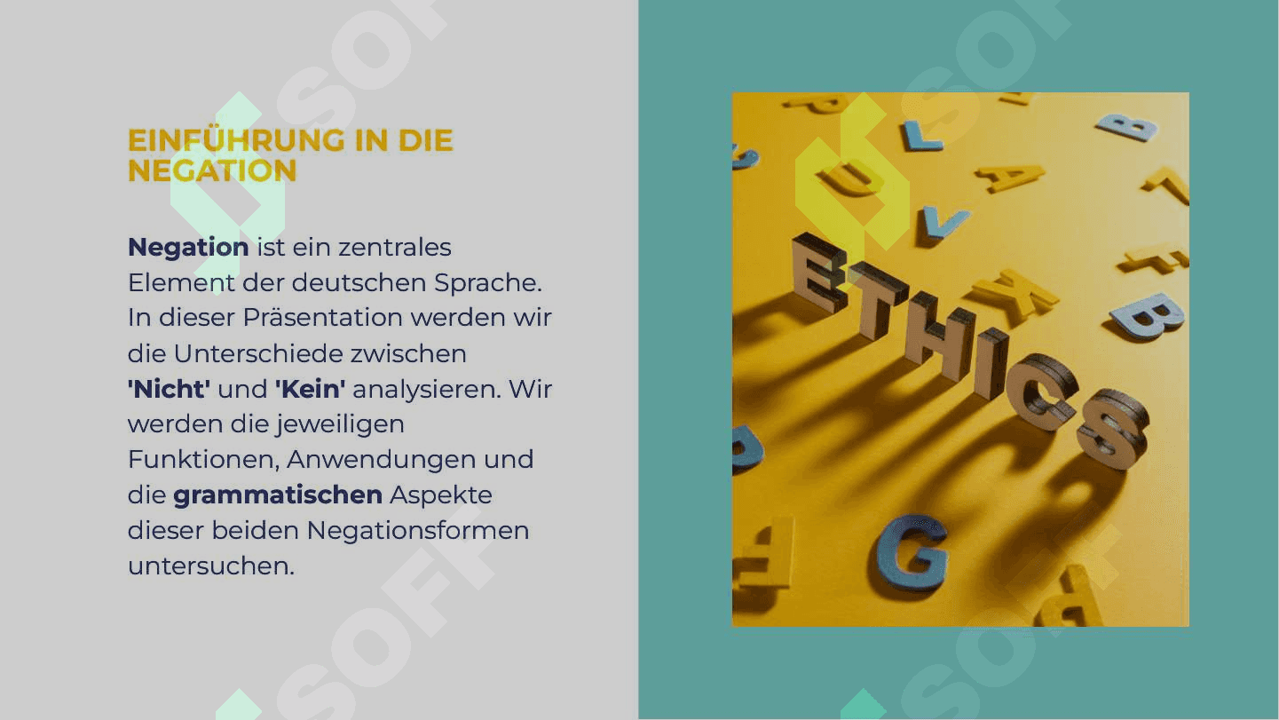 kein und nicht 2