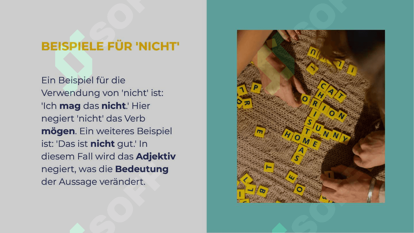kein und nicht 4