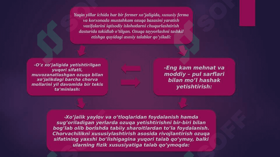 Chorvachilikda ozuqa ishlab chiqarishni tashkil etish 4