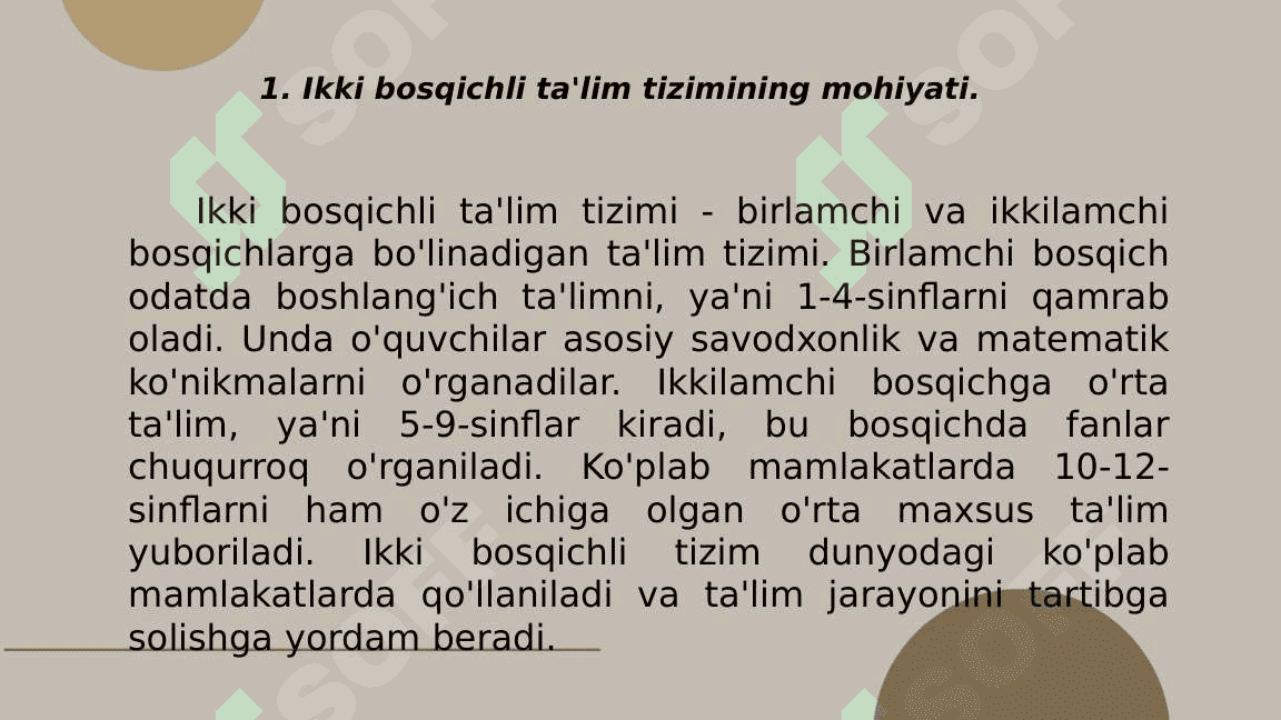 Germaniya ta'lim tizimining Dual bosqichi 3