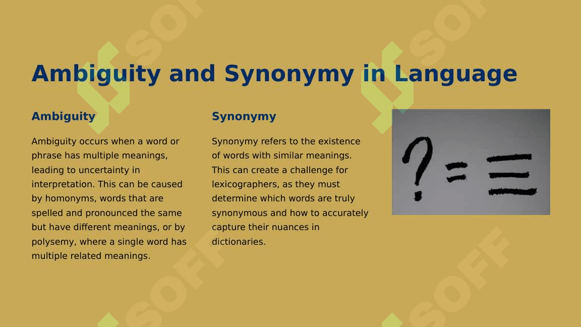 The problems of lexicology 5
