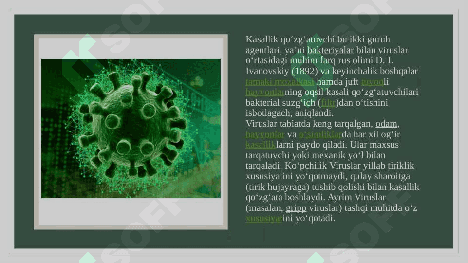Viruslar ularning tuzilishi va kimyoviy tarkibi 4