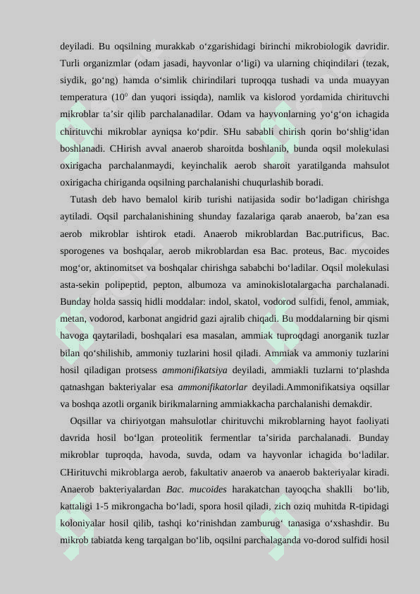 Tabiatda uglerod va azot aylanishida mikroorganizmlarning roli aerob va anaerob sharoitda kletchatkani parchalovchi mikroblar 3