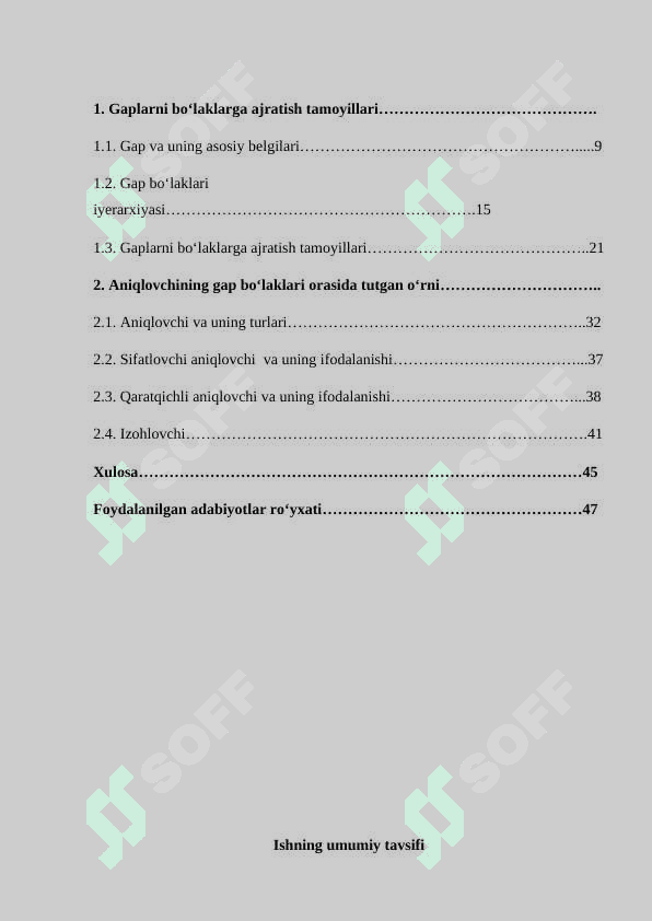 ANIQLOVCHI VA UNING O’ZBEK TILIDA IFODALANISHI 2