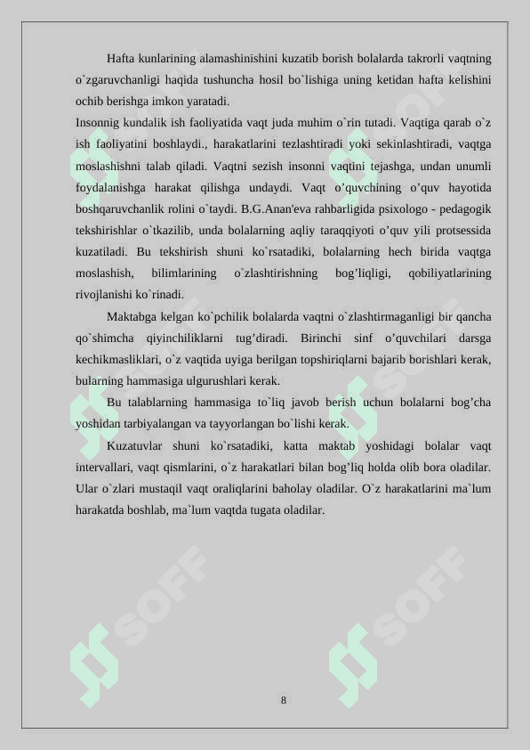 Boshlang’ich  sinf  bolalarini  vaqt  bilan  tanishtirish  mazmuni 8