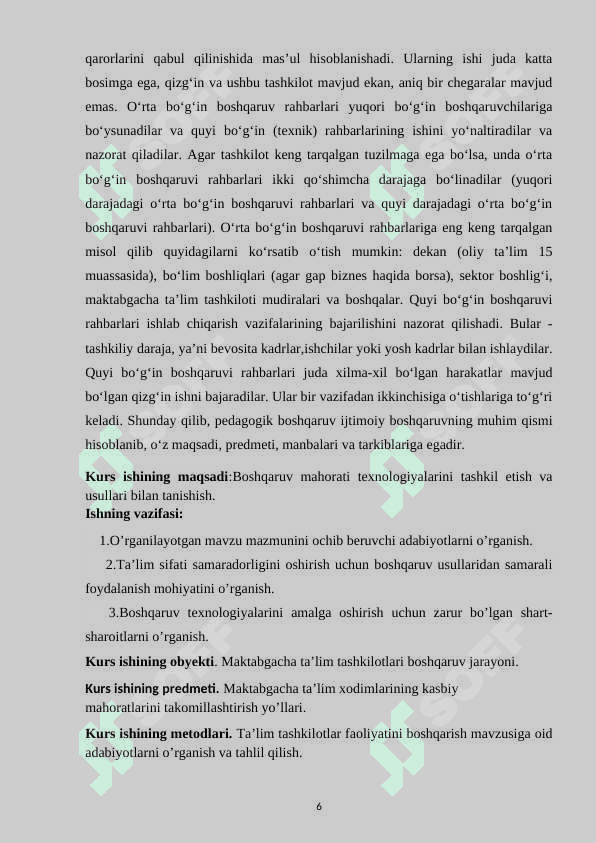 Boshqaruv mahoratini yuksaltirish texnologiyalari 6
