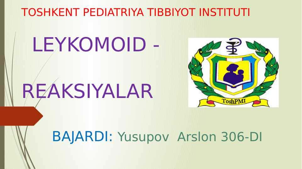 Leykomoid reaksiyalar