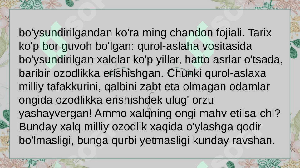 Ommaviy madaniyatning shakllantirish 6