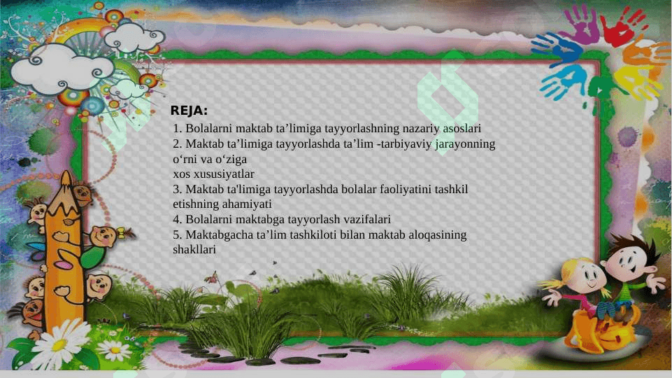 Maktabgacha talim muassasasi va maktab hamkorligi 2