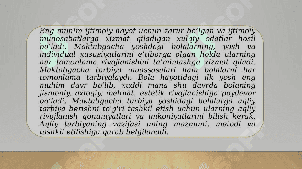 Maktabgacha ta’lim tashkilotlarida aqliy tarbiyani tashkil etish 3