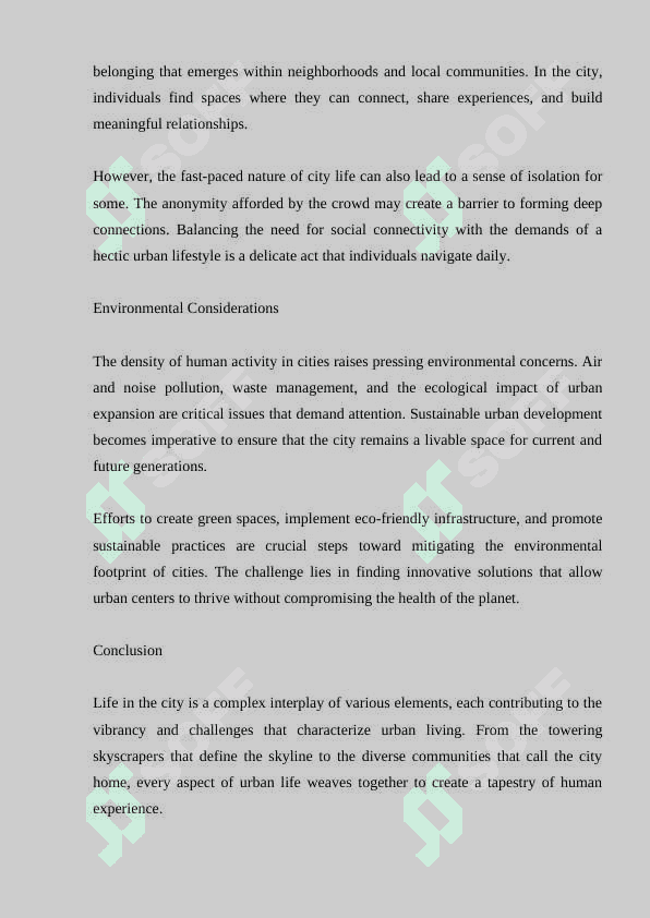 Life in the city 4