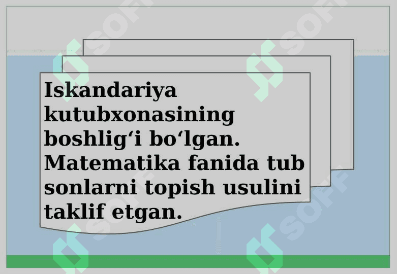 Yevklid va Erotosfen hayoti va ijodi haqida ma'lumot 3